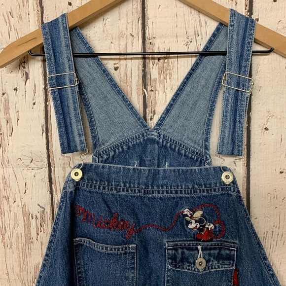 Sold vtg 90s Mickey Mouse Cowboy Mickey overalls - Picture 8 of 16